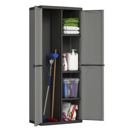 Armadio porta scope KUBO 1 anta 60x41x181,5 cm grigio PS /60 -  Lineacontabile